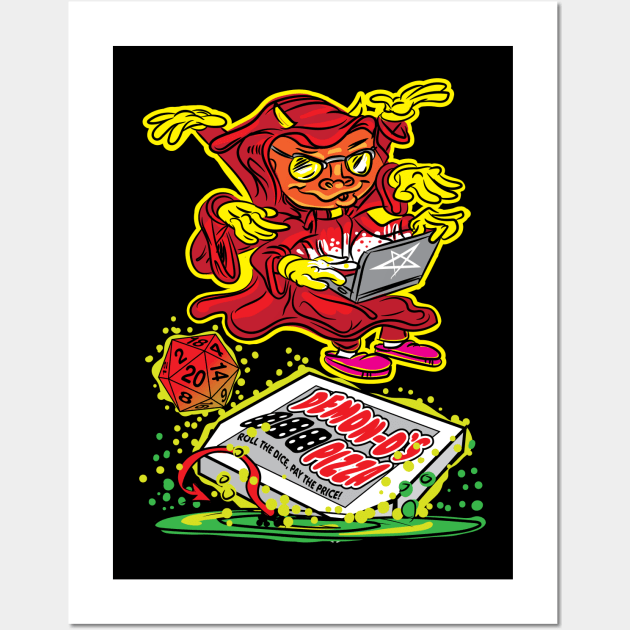 Casting Pizza Delivery Spell Wall Art by eShirtLabs